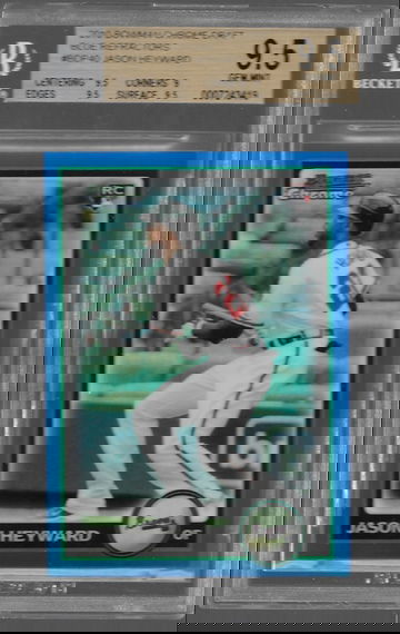 2010 Bowman Chrome Draft Jason Heyward blue refractor BGS 9.5