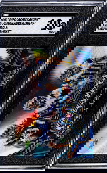 2024 Topps Cosmic Chrome #SCL-3 Gronkowski/Brady/Amendola Star Clusters SGC 10