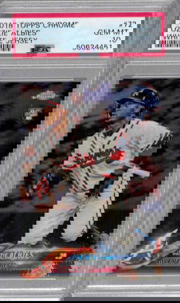 2018 Topps Chrome Ozzie Albies PSA 10