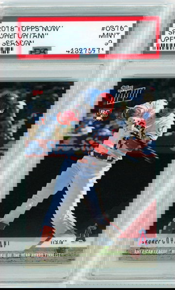 2018 Topps Now #OS16 Off-Season Shohei Ohtani PSA 9 MINT!