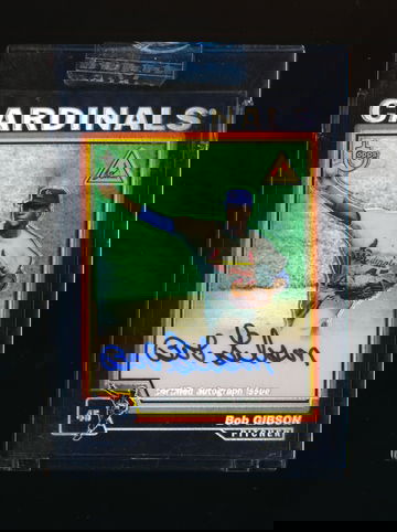 2004 Topps Chrome Retired Autographs Bob Gibson Refractor Auto sp /25