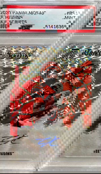 2020 Mosaic Tee Higgins Rookie Scripts PSA 9