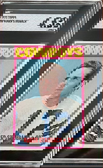 1972 Topps Roger Staubach RC SGC 4.5