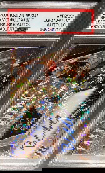 2019-20 Panini Prizm Brandon Clarke Fast Break Auto PSA 10