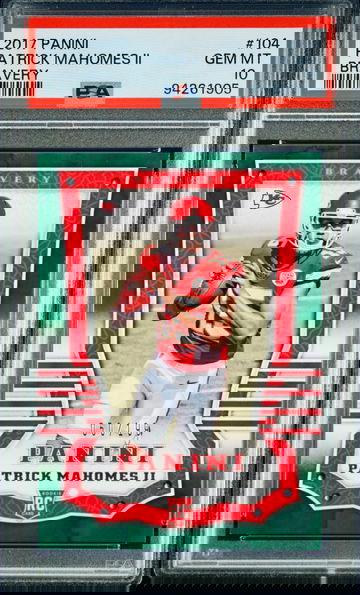 2017 Panini Bravery Patrick Mahomes #/199 #104 PSA 10 - RARE Rookie 