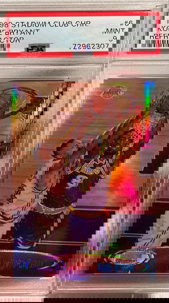 1998 Kobe Bryant Stadium Club Chrome Refractor Psa 9