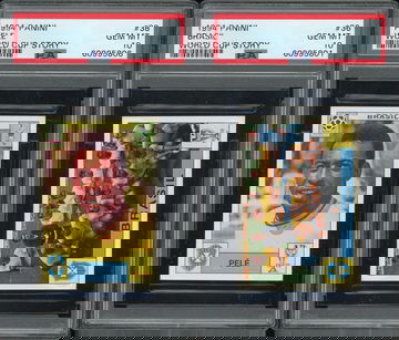 1994 Panini World Cup Story Sticker Pele PSA 10 Brazil Brasil Set POP 4 + POP 1