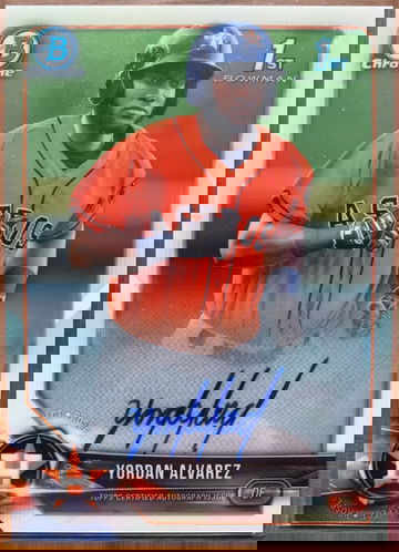 2018 Bowman Chrome Yordan Alvarez Auto Autograph