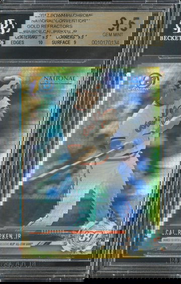 2017 Bowman Chrome National Convention Refractors Gold #BNRCR BGS 9.5