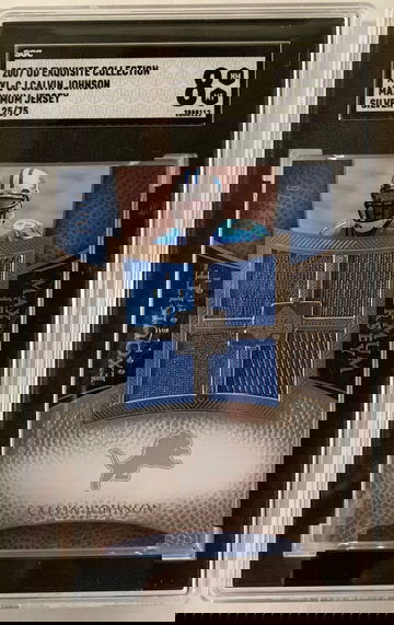 2007 UD Exquisite Collection XXL-CJ Calvin Johnson Maximum Jersey Silver 25/75