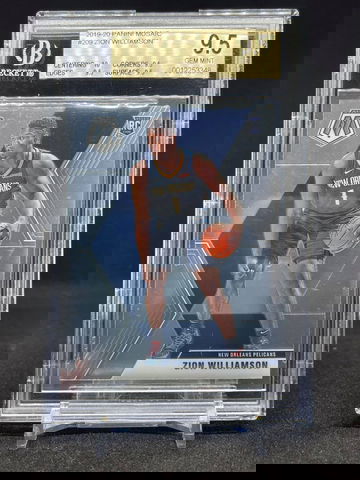 2019-20 Panini Mosaic Zion Williamson rookie base TRUE GEM Gem Mint 9.5