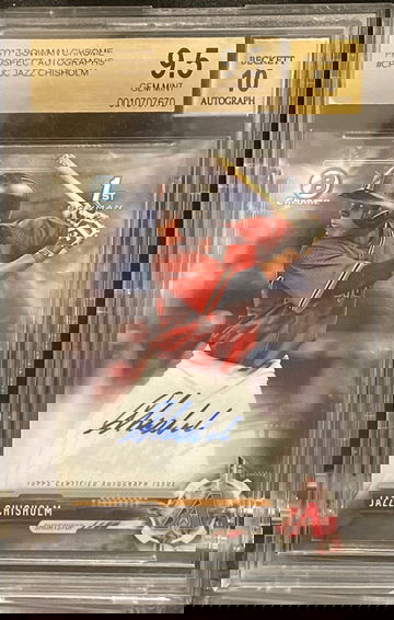 2017 Bowman Chrome Prospect Auto Jazz Chisholm BGS 9.5