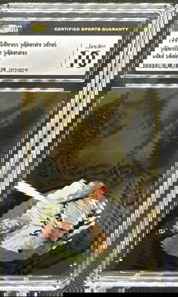 1997 Donruss Signature SIGNIFICANT SIGNATURES AUTO DUKE SNIDER /2000 CSG 10!