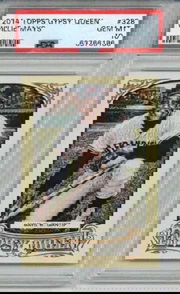 2014 TOPPS GYPSY QUEEN #328 WILLIE MAYS BASEBALL CARD GIANTS PSA 10