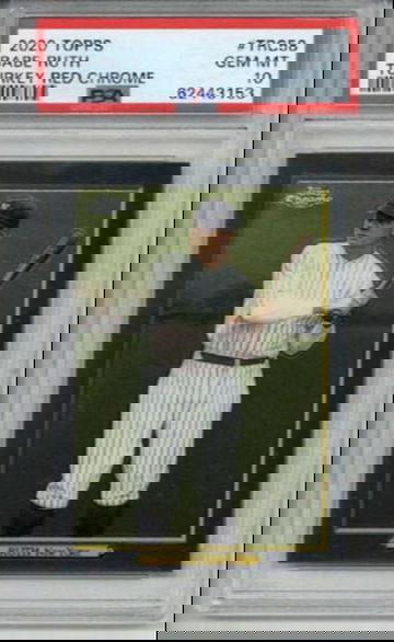 2020 TOPPS TURKEY RED CHROME #TRC58 BABE RUTH CARD YANKEES PSA 10 SP