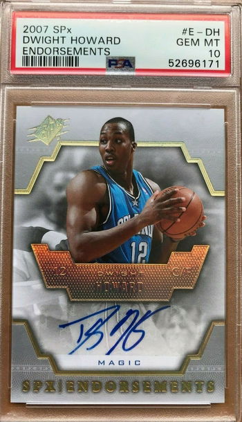 Dwight Howard 2007-08 Upper Deck SPX Endorsements Auto autograph PSA 10 GEM MINT
