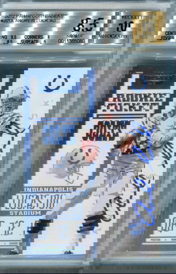Andrew Luck Contenders Rookie Ticket BGS 8.5 auto 10