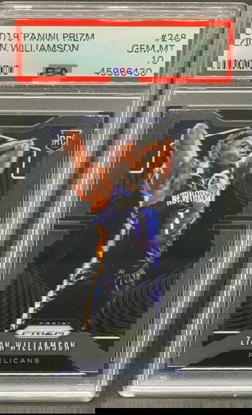 Zion Williamson 2019 Panini Prizm PSA 10