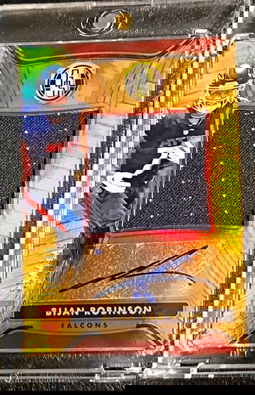 BIJAN ROBINSON 2023 GOLD STANDARD RPA ROOKIE PATCH FALCONS RC AUTO #'d /149