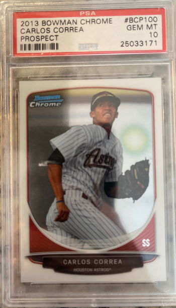 2013 Bowman Chrome Carlos Correa Prospect 