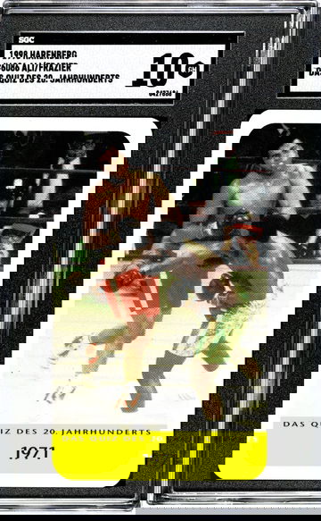 1998 Harenberg Jahrhunderts Muhammad Ali vs Joe Frazier 1 "The Fight" HOF Boxing  SGC 10 POP 2