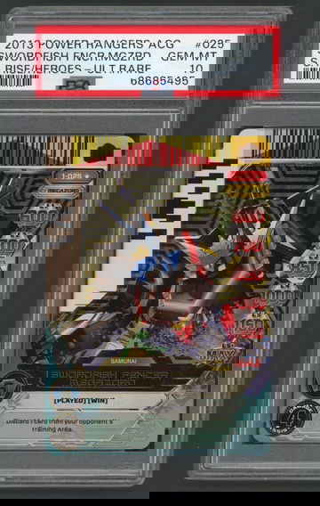 2013 Power Rangers ACG Swordfish Fencer Megazord Holofoil Ultra Rare PSA 10