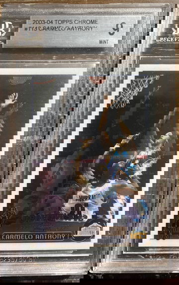 2003 Topps Chrome Carmelo Anthony BGS 9 