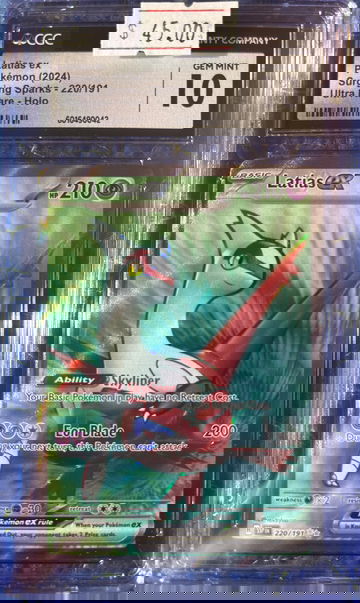 2024 Pokémon Latias ex Surging Sparks 220/191 Ultra Rare CGC 10 Gem Mint