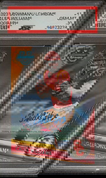 2023 Bowman U Chrome #1 Caleb Williams PSA 10