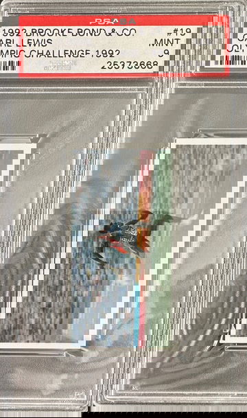 1992 Brooke Bond & Co Carl Lewis Olympic Challenge Track & Field PSA 9