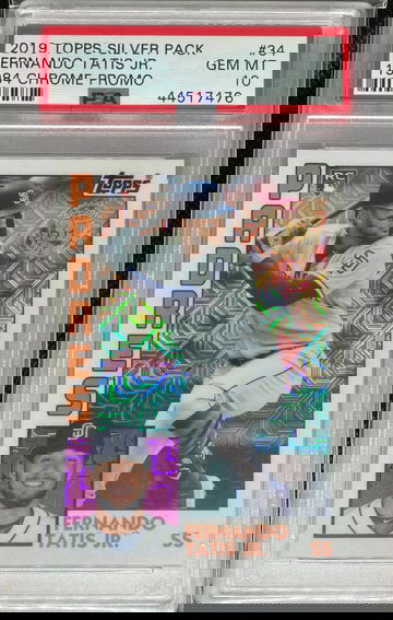PSA 10 2019 Topps Silver Pack Fernando Tatis Jr 1984 Chrome Promo #34