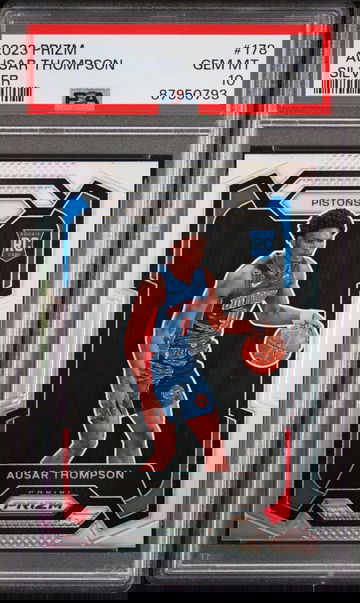2023 Panini Prizm Ausar Thompson Silver Refractor Rookie RC #178 Detroit Pistons