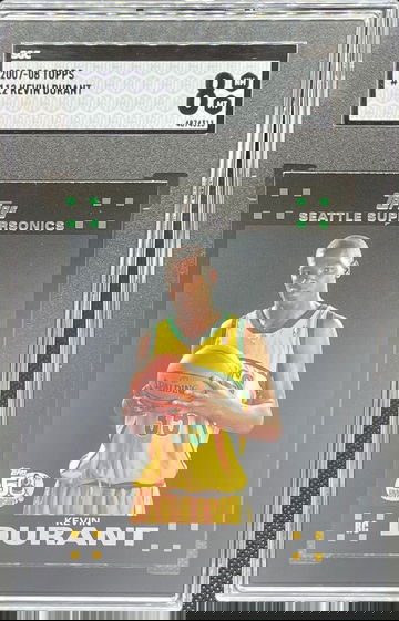 2007-08 Topps #112 Kevin Durant Rookie SGC 8 Black Border