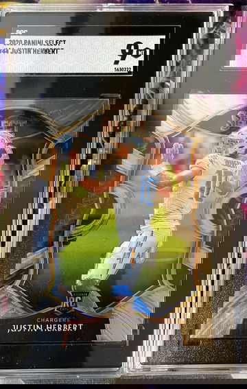 2020 Panini Select #44 Justin Herbert SGC 9