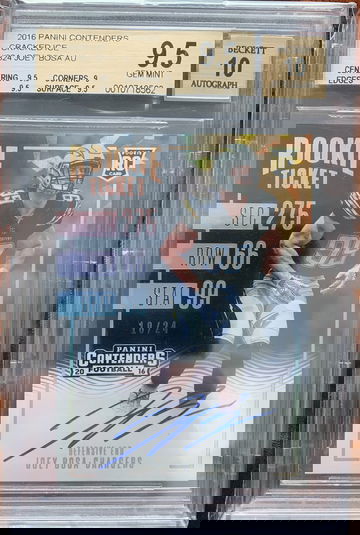 2016 Contenders Cracked Ice Joey Bosa ROOKIE RC AUTO 10/24 BGS 9.5/10