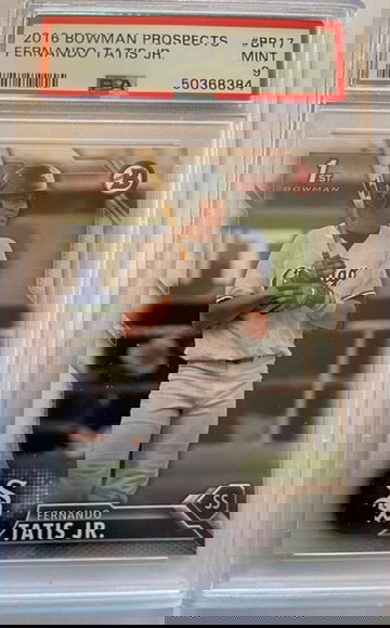 2016 Bowman Prospects Paper #BP17 Fernando Tatis Jr PSA 9 Mint