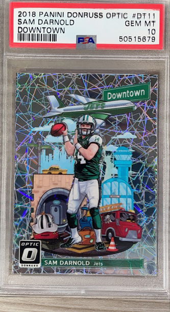 Sam Darnold Optic downtown PSA 10 RC
