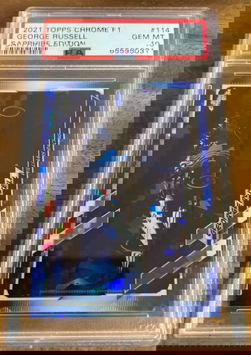 2021 TOPPS CHROME F1 SAPPHIRE #114 PSA 10 GEM MINT