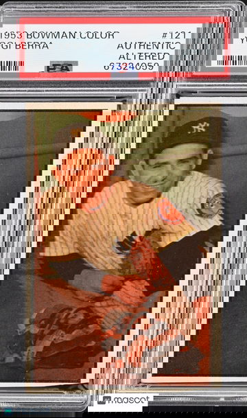 1953 Bowman Color Baseball Yogi Berra #121 PSA A