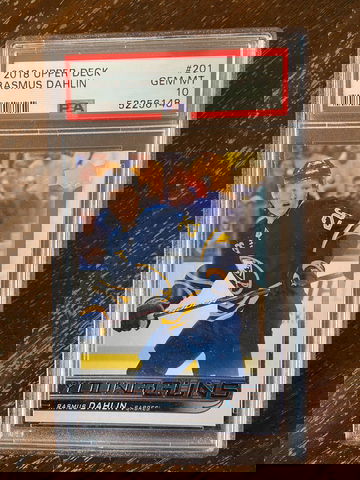 2018 Upper Deck Young Guns Rasmus Dahlin #201 PSA 10 #52256148 Ships from Canada