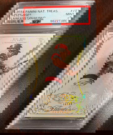 2014 Panini National Treasures Pete Rose Diamond PSA 9
