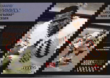 2001 Fleer Tradition  David Terrell - Chicago Bears Rookie Retro Threads Relic