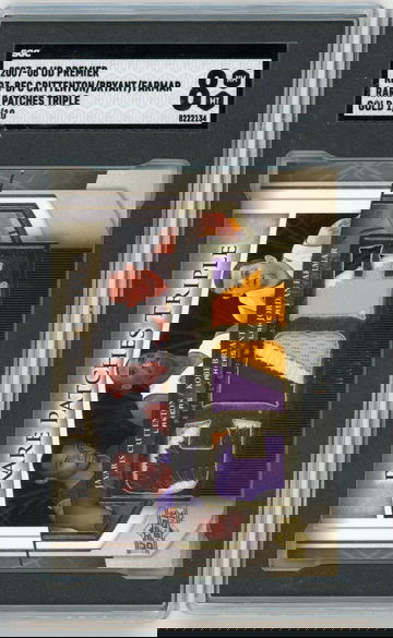 2007-08 UD Premier RP3-BFC Kobe Bryant Rare Patches Triple Game Used Gold #'d 1/10 SGC 8