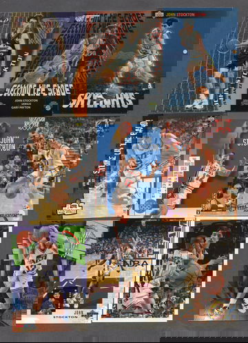 John Stockton Basketball Card NBA Lot (32) - Jazz HOF