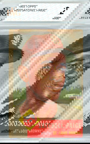 1953 TOPPS SATCHEL SATCHELL PAIGE BVG 2