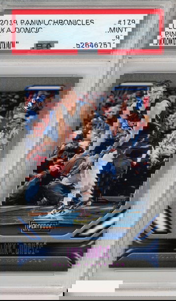 2019 PANINI CHRONICLES LUKA DONCIC #179 PINK DALLAS MAVERICKS PSA 9 MINT