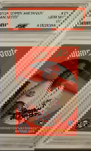 2018 Topps Archives Juan Soto #73 PSA 10