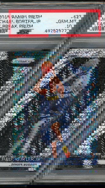 2018 Prizm Fast Break Michael Porter Jr PSA 10 