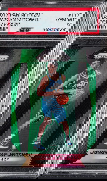 2017 Panini Prizm Donovan Mitchell Green Prizm