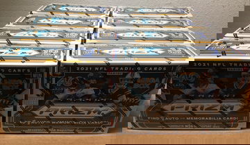 Lot of (5) 2021 Panini Prizm Football 40 Card Mega Boxes Sealed Lawrence Rookie